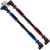 Barre de traction horizontale portable en acier rouge et noir de haute qualité, la plus vendue, à fixer sur la porte, équipement de gymnastique professionnel