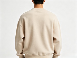 <span class=keywords><strong>Felpa</strong></span> Girocollo <span class=keywords><strong>Beige</strong></span> Personalizzata di Alta Qualità per <span class=keywords><strong>Uomo</strong></span>, Pullover <span class=keywords><strong>con</strong></span> Stampa Lettere in Rilievo, Abbigliamento Casual Streetwear - Product Image 4