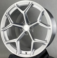 Rines Deportivos Monobloque de Aleación Forjada de Alta Calidad, Acabado Plateado Cepillado, 18-23 Pulgadas, 5x112, para Audi A3 S3 RS3 S5 SQ5 RS5 SQ8 A5L BMW