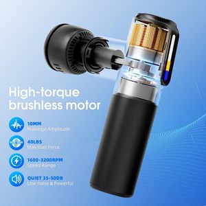 Pistolet de massage avec chaleur et froid, masseur musculaire à percussion pour les tissus profonds, masseur portable à main pour les athlètes - Product Image 4