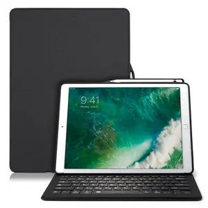 New PU Smart Folio Tablet Hard Case Holder With Keyboard Without Touchpad For Ipad 6 Generation 9.7 Inch 2024