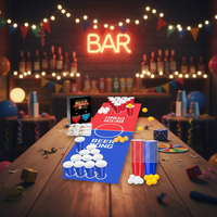 Tapis de table Beer Pong avec jeux de boisson pour adultes, jeu de fête