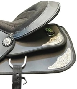 Sillín de caballo occidental ajustable de alta calidad hecho a mano Durable Ranch Trail Riding cuero estribo asiento profundo árbol de madera OEM - Product Image 4
