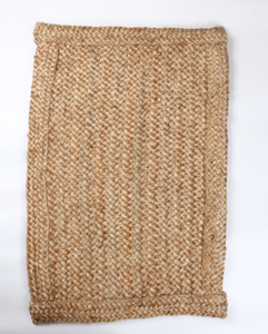 พรมปูพื้นแบบม้วน ผลิตจากเส้นใยปอกระเจาธรรมชาติ ถักด้วยมือ หนา สีทองเต็มแผ่น ป้องกันเชื้อโรค เป็นมิตรกับสิ่งแวดล้อม กันลื่น เหมาะสำหรับทางเดิน ใช้ได้สองด้าน ขนาด 4x20 - Product Image 2