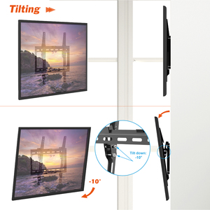 Charmount di chuyển nhỏ Led <span class=keywords><strong>LCD</strong></span> cố định thép phẳng Bracket nghiêng tường nghiêng TV núi cho bán - Product Image 5