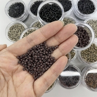 3,0x1,5x1,6mm 8 Farben Versand fertige Haar verlängerung perlen mit Silikon-Mikro perlen