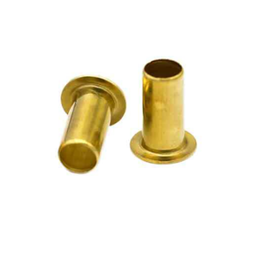 Rivets semi-tubulaires en laiton Woking à tête plate, finition brillante, pour plaquettes de frein de <span class=keywords><strong>voiture</strong></span>, avec plage de préhension de 1-2 mm - Product Image 4