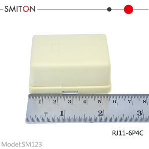 Boîte <span class=keywords><strong>de</strong></span> jonction <span class=keywords><strong>de</strong></span> surface RJ11 double port 6P4C, prise <span class=keywords><strong>de</strong></span> courant, boîte <span class=keywords><strong>de</strong></span> jonction téléphonique, boîte <span class=keywords><strong>de</strong></span> rosace - Product Image 2