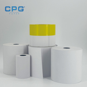 Papel térmico personalizado OEM BPS sin bisfenol A de 2 1/4 pulgadas y 45 g/m² para sistema POS portátil, rollo de papel para recibos POS - Product Image 1