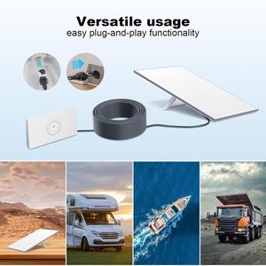 V3 Rectangular Waterproof <b>Cable</b> 3m 5m 10m <b>15m</b> 30m Mini Satellite Internet <b>Cable</b> - Product Image 2