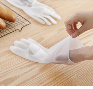 Female Durable Rubber Household <strong>Gloves</strong> Waterproof <strong>Plastic</strong> Clothes Dishwashing <strong>Gloves</strong> Home Kitchen Cleaning Housework <strong>Gloves</strong> - Product Image 3