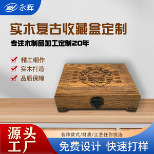 Chinese Style Wooden Storage Box 24x18x5.5cm Carved Relief Jewelry Organizer For Valuables And Collectibles - Product Image 5