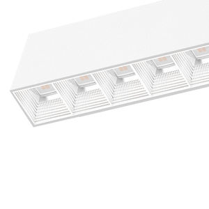 Rail lumineux LED linéaire avec réflecteur à persiennes, UGR<19, 320mm/420mm/530mm, 1 circuit et 3 circuits - Product Image 3