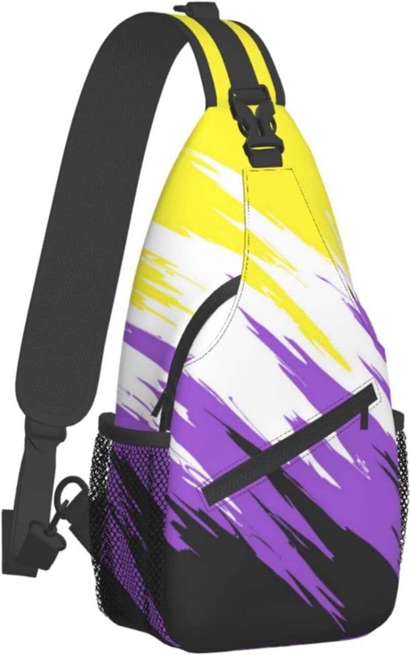 Cheap Price LGBT Rainbow Sling Bag Gay Flag Crossbody Chest Daypack Casual  Backpack Rainbow Shoulder Bag