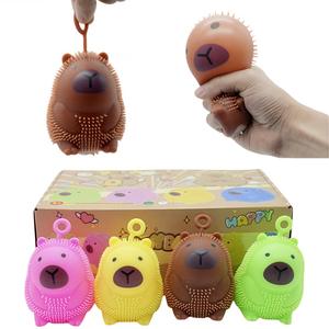 ของเล่นบีบแก้เครียดรูปคาปิบาร่าเรืองแสง สำหรับเด็ก ของเล่นเสริมพัฒนาการ ขายในตลาดกลางคืน - Product Image 2