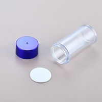 Flacon transparent en PET 100 ml avec bouchon électroplaqué, paroi épaisse, pulvérisateur à pompe pour huiles essentielles 55 ml/75 ml, lotion, faux cils