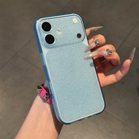 Coque de téléphone portable en silicone TPU souple 2,0 mm avec design pailleté tendance Sunmorn pour iPhone 17 16 15 14 Plus 13 Pro Max