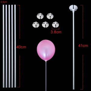 Wholesale Cheap 40 CM <strong>White</strong> Plastic <strong>Balloon</strong> Cup Holder Stand Stick with Base <strong>Balloon</strong> Accessories for Latex <strong>Balloon</strong> - Product Image 3
