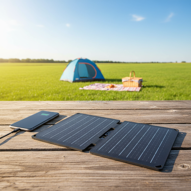 Foldable Mono 10W Solar Panel 20W 5V Custom Portable Outdoor Phone Charger USB Camping