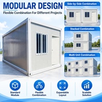 Bâtiment modulaire préfabriqué, conception de bureau isolée et respirante, maison conteneur mobile en acier plat, maisonnette préfabriquée