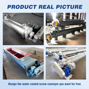 Nouvel équipement de convoyage <span class=keywords><strong>thermique</strong></span> à vis pour poudres chimiques, convoyeur à vis sans fin chauffé <span class=keywords><strong>électrique</strong></span>ment, arbre chauffé et refroidi en acier inoxydable - Product Image 3