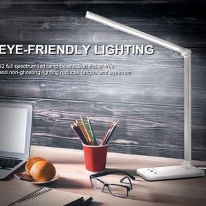 Nouvelles lampes de table LED modernes de luxe, 5 températures de couleur, gradation progressive, lampe de bureau pour l'étude avec fonction de minuterie - Product Image 2