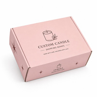 Boîte d'expédition personnalisée pour bougies, en carton ondulé, pour l'e-commerce