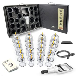 Traditionelles Chinesisches Vakuum-ABS & Silikon-Schröpftherapie-Massage-Set 24-teilig Körperpflege Antirheumatisch CE-Zertifiziert - Product Image 1