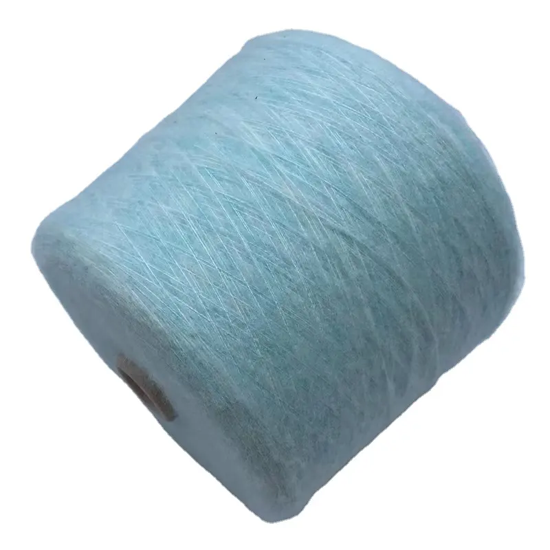 ファンシーヤーン1/10NM 65% モヘア35% シルクモヘア混紡糸編みセータースパンシルク糸