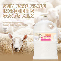 GOLIA pour Gel Douche Bio au Lait de Chèvre Naturel 2.08L Mousse Dense Hydratante Peau Soyeuse Blanchissante Exfoliante Lavant Corporel Femme