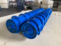 Rouleau de convoyeur à spirale en acier JUXIN avec roulement à billes à gorge profonde, haute capacité de charge pour entrepôts et mines