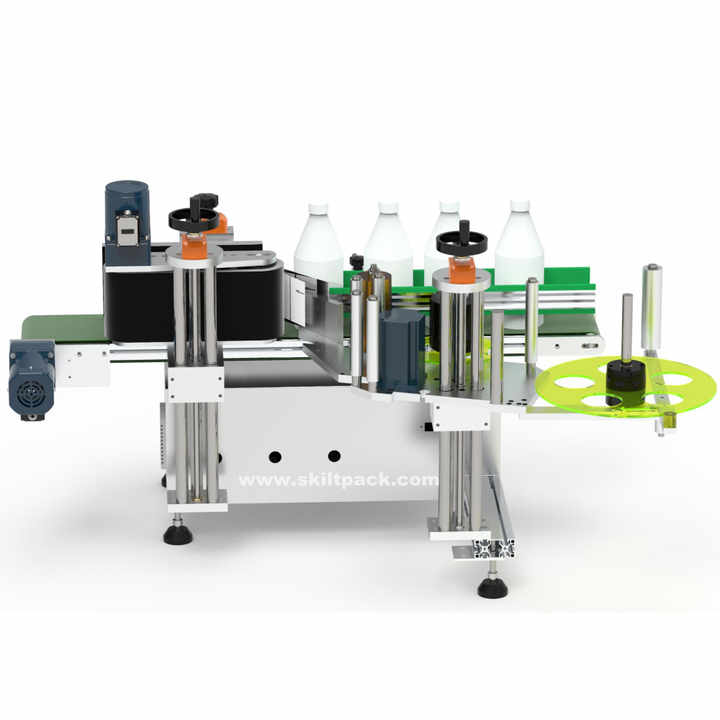 SKILT Desktop Beer Cans Bottle Wrap around Labeling Machine