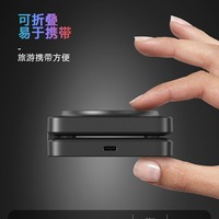 Support de charge portable sans fil 3-en-1, chargeur rapide pour iPhone, Apple Watch et AirPods, design pliable et compact