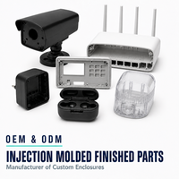 Pièces en plastique moulées par injection de haute précision, boîtier d'instrument électronique personnalisé, options multi-matériaux, service tout-en-un pour