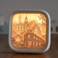 Décoration de chambre à coucher, cadeaux d'anniversaire, lampe en papier découpé personnalisable, forme et motif personnalisés, décoration 3D personnalisée, lampes de nuit