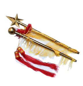 Bastón de 1.34 Metros para Guardia de Honor Escolar, <span class=keywords><strong>Equipo</strong></span> de Tambor y Trompeta, Pioneros Jóvenes, Banda de Marcha, Banda de Viento, Bandera de Conductor, Orden de Comando - Product Image 4