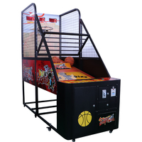 Máquina de Baloncesto Electrónica Resistente, Juego de Tiro Electrónico para Parques de Diversiones y Centros de Entretenimiento Familiar
