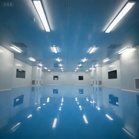 HUAAO – Unité modulaire moderne ignifuge et écologique en laine de roche, certifiée ISO 8 Classe 10000, préfabriquée, certifiée CE, garantie 1 an, pour ateliers et hôpitaux