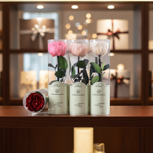 Hfloral ของขวัญวันวาเลนไทน์ดอกไม้นิรันดร์ที่เก็บรักษาไว้พร้อมก้านดอกกุหลาบออสตินสำหรับ<span class=keywords><strong>ร้าน</strong></span><span class=keywords><strong>ดอกไม้</strong></span> - Product Image 1