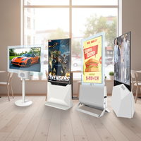Écran LCD double face 43/55 pouces 700 nits pour affichage publicitaire en magasin, Android 13, affichage numérique orienté vers la fenêtre, rétroéclairage Mini-LED