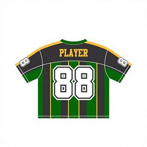 Jersey de Fútbol Americano Unisex 2024 de Alta Calidad, Diseño Personalizado, Impresión por Sublimación en Malla, OEM, Transpirable, Antibacterial, de Secado Rápido - Product Image 1