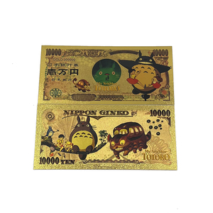 Carte de collection Totoro de l'anime Tonari No Totoro, Billet d'or classique de manga Mon voisin Totoro, Billet de banque doré pour collection de souvenirs - Product Image 3
