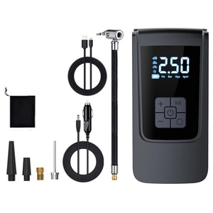 Inflador de Neumáticos de Coche con Bomba de Aire de 7.4V 12V, Luz LED, Inflador de Neumáticos Portátil, Bomba de Inflado Eléctrica de 6000mAh - Product Image 2