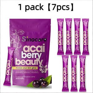 Jus d'extrait de beauté aux baies d'açaï prêt à boire, boisson super-alimentaire pour l'éclat et l'hydratation quotidiens - Product Image 1