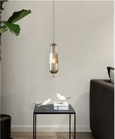 Lampe suspendue en verre minimaliste créative nordique, luminaire moderne pour restaurant, chambre à coucher, luminaire décoratif moderne