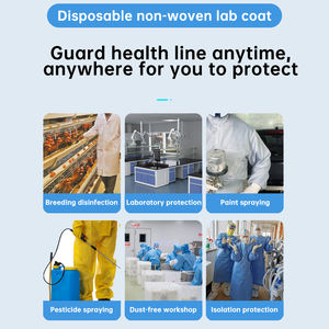 <span class=keywords><strong>Bata</strong></span> blanca desechable de laboratorio, ropa de protección médica, Batas De Laboratorio Labcoat para laboratorios - Product Image 6
