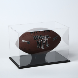 Acrylic Box Basketball Display Box Plastic Package Manufacture Cube Rectangular Clear Transparent Model Toy Box Black
