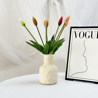 Tige de tulipe artificielle, fleur artificielle, verdure, bouquet écologique pour la décoration de mariage et de la maison