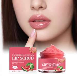 Exfoliante Labial de Sandía y Guayaba 30g, Marca Privada OEM, Azúcar y Aloe, Exfolia, Hidrata, Rellena, Vegano - Product Image 4