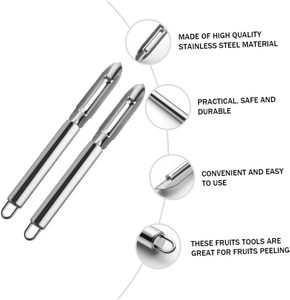 Factory Wholesale Multi-function Eco-Friendly Silver Stainless Steel Vegetable Peeler Fruit Carrot <b>Spoon</b> <b>Measuring</b> - Product Image 4